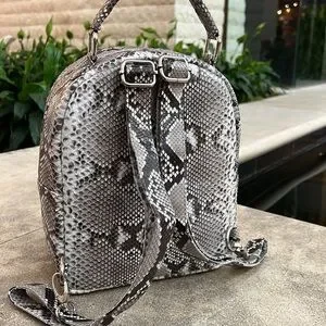 Real python leather standard size backpack Bags | Real Python Leather Standard Size Backpack | Poshmark main image 3
